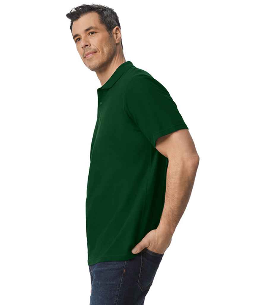 Gildan SoftStyle® Double Piqué Polo Shirt | Forest Green