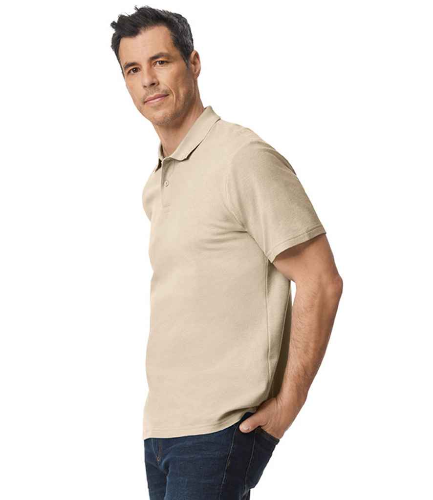 Gildan SoftStyle® Double Piqué Polo Shirt | Sand