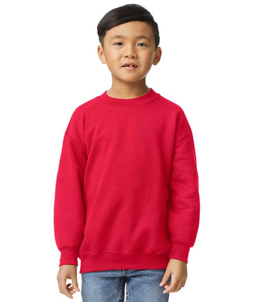 Gildan Kids Heavy Blend™ Drop Shoulder Sweatshirt | Red