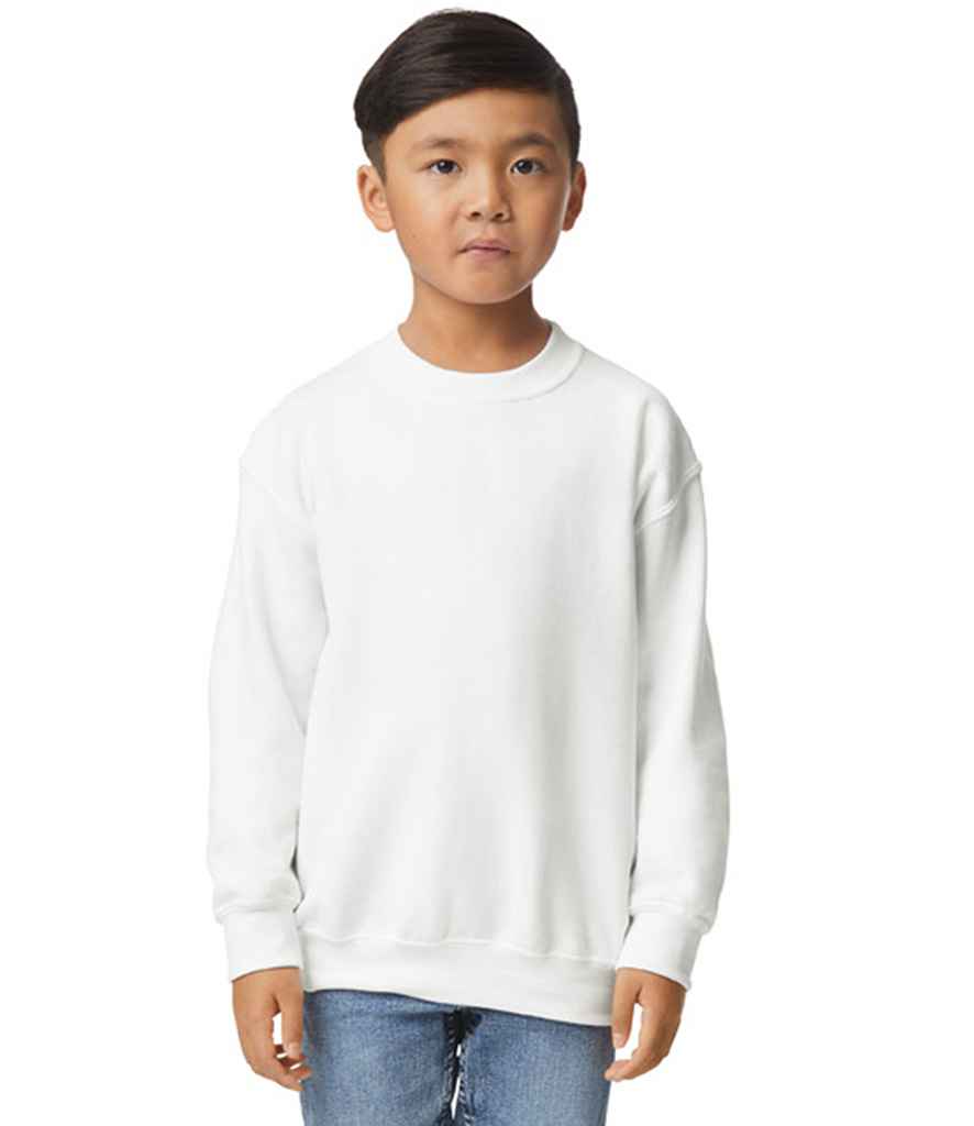 Gildan Kids Heavy Blend™ Drop Shoulder Sweatshirt | White