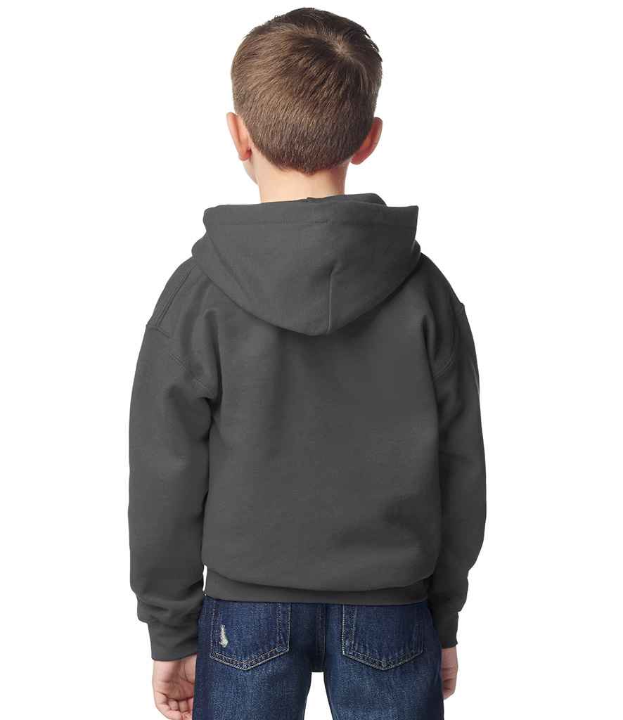 Gildan Kids Heavy Blend™ Hooded Sweatshirt | Fan Charcoal Heather