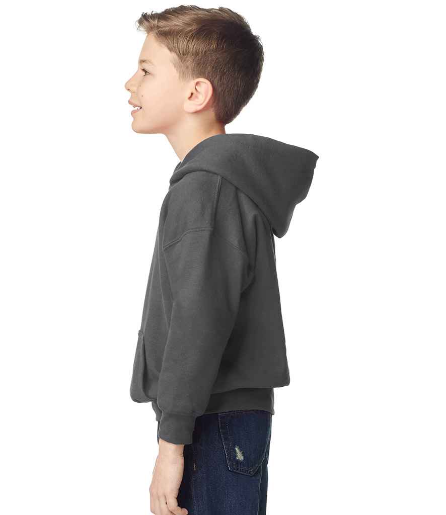 Gildan Kids Heavy Blend™ Hooded Sweatshirt | Fan Charcoal Heather