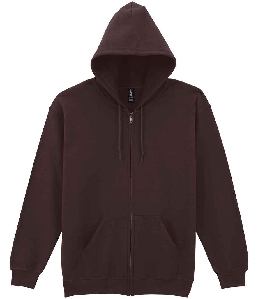 Gildan Heavy Blend™ Zip Hooded Sweatshirt | Dark Chocolate