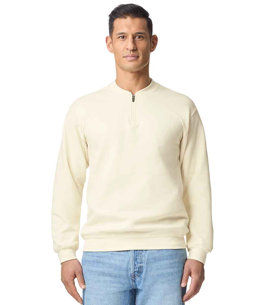 Gildan SoftStyle® Midweight Fleece 1/4 Zip Sweatshirt | Off White
