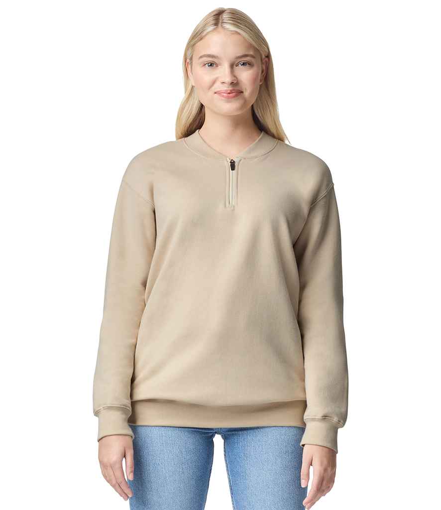 Gildan SoftStyle® Midweight Fleece 1/4 Zip Sweatshirt | Sand