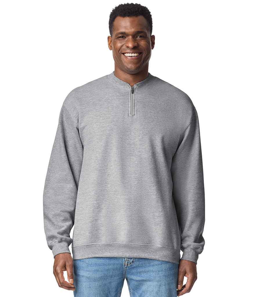 Gildan SoftStyle® Midweight Fleece 1/4 Zip Sweatshirt | Sport Grey