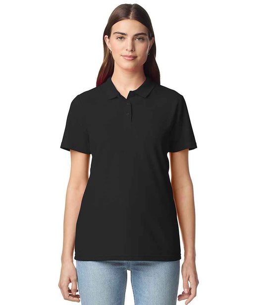 Gildan Ladies SoftStyle® Double Piqué Polo Shirt | Black