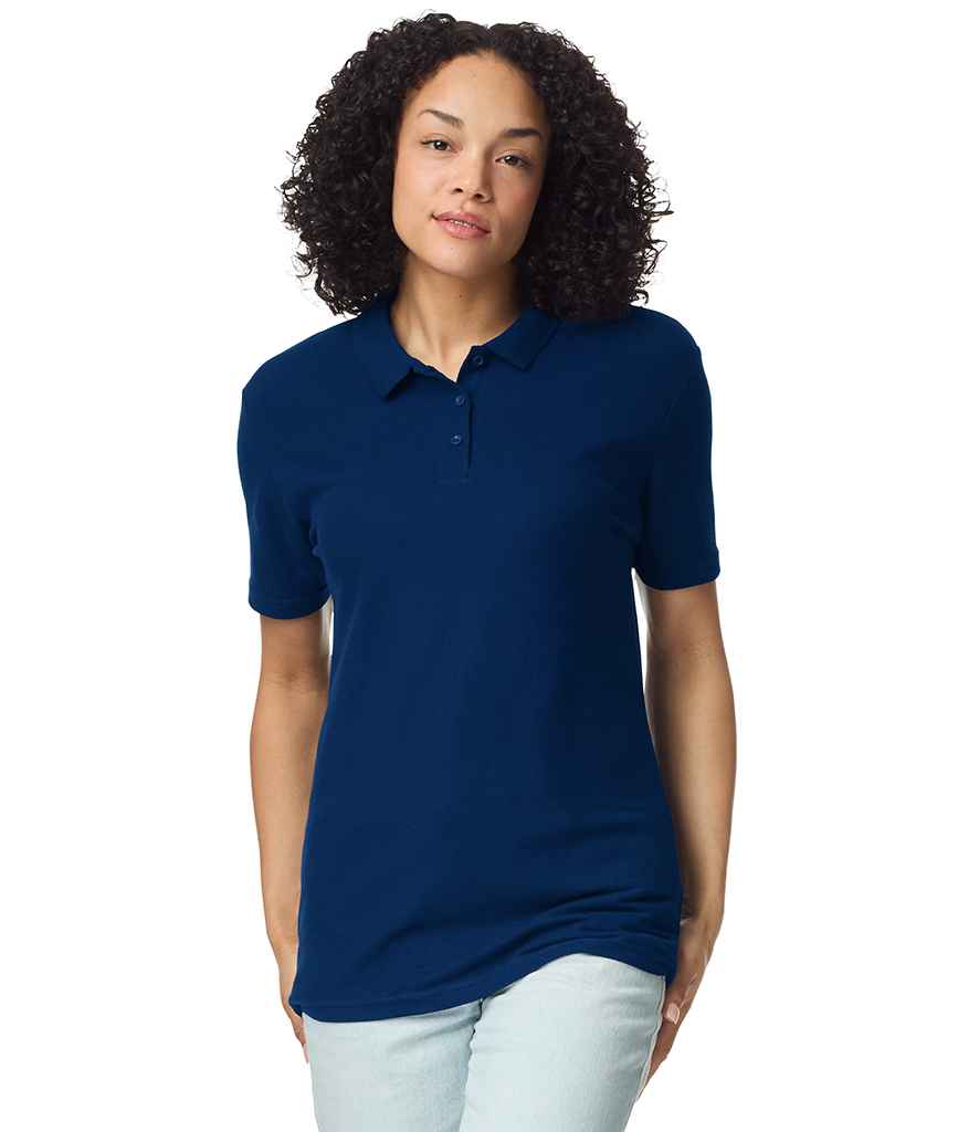 Gildan Ladies SoftStyle® Double Piqué Polo Shirt | Navy
