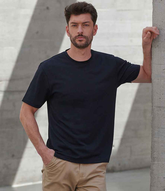 Henbury Unisex Coolplus® Wicking Piqué T-Shirt | Black