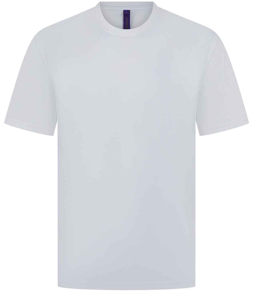Henbury Unisex Coolplus® Wicking Piqué T-Shirt | White