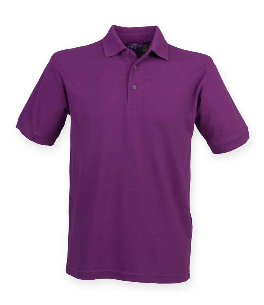 Henbury Heavy Poly/Cotton Piqué Polo Shirt | Magenta