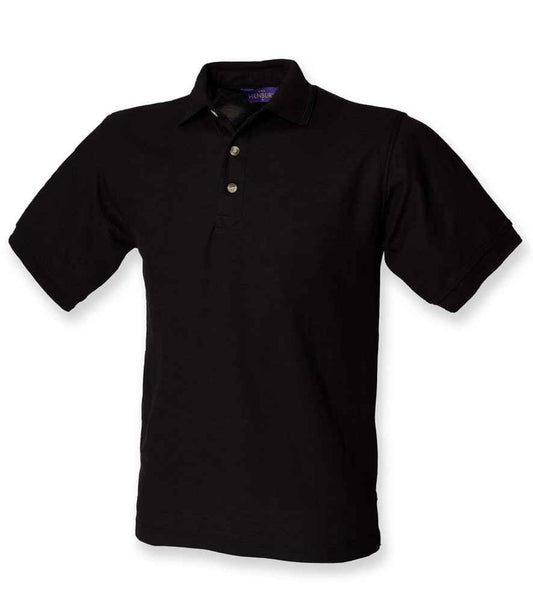 Henbury Ultimate Poly/Cotton Piqué Polo Shirt | Black