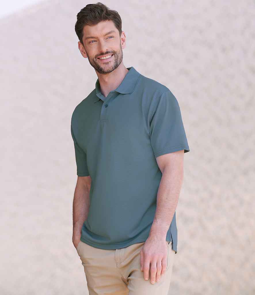 Henbury Coolplus® Wicking Piqué Polo Shirt | Airforce Blue