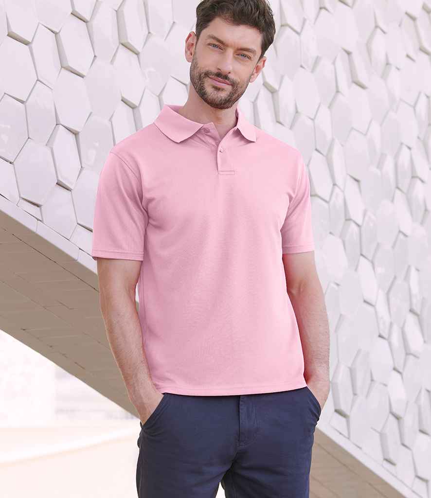 Henbury Coolplus® Wicking Piqué Polo Shirt | Baby Pink