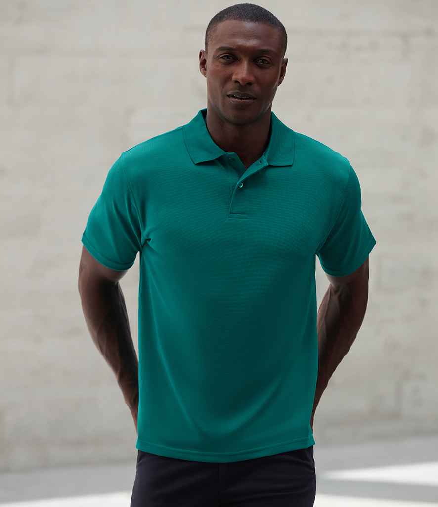 Henbury Coolplus® Wicking Piqué Polo Shirt | Bright Jade