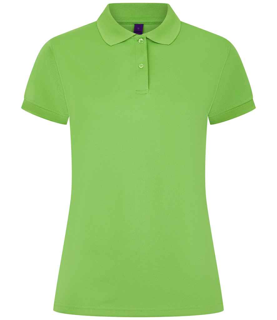 Henbury Ladies Coolplus® Wicking Piqué Polo Shirt | Lime Green