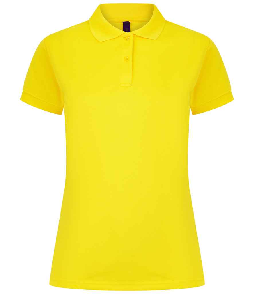 Henbury Ladies Coolplus® Wicking Piqué Polo Shirt | Yellow