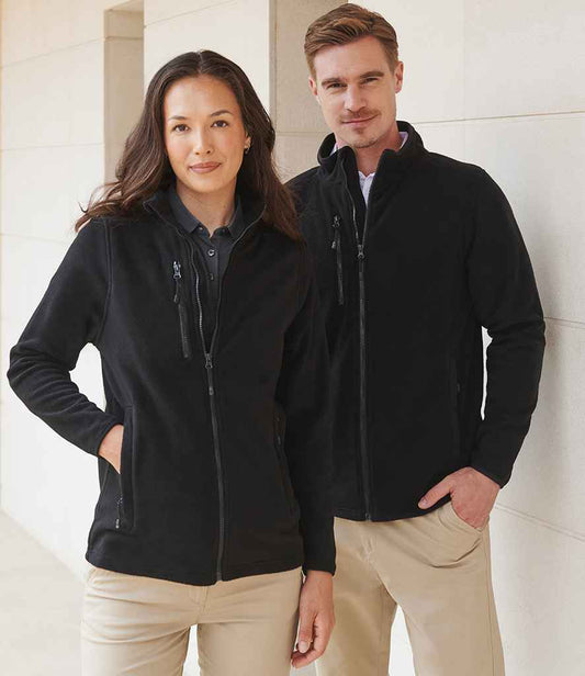 Henbury Recycled Polyester Micro Fleece Jacket | Black