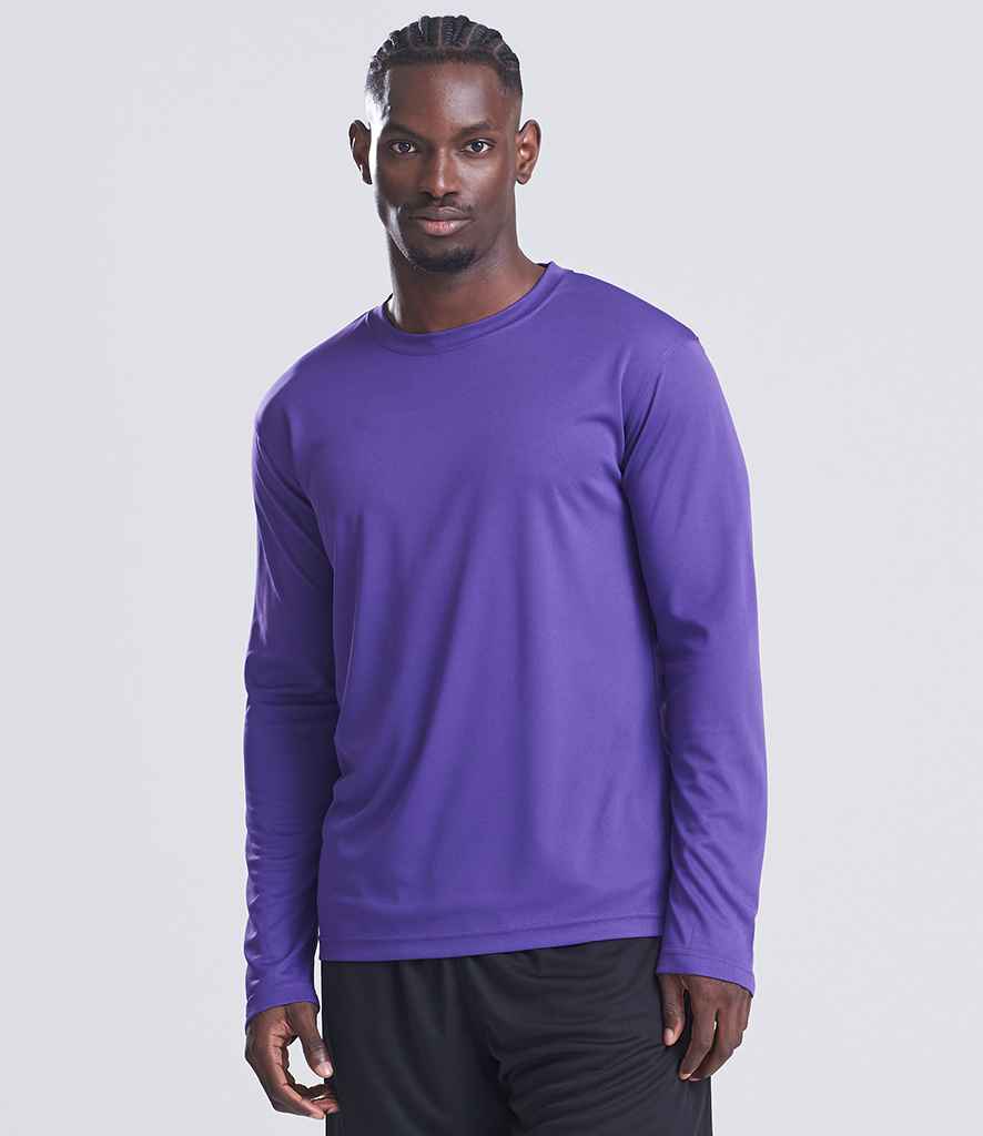 AWDis Cool Long Sleeve Wicking T-Shirt | Purple