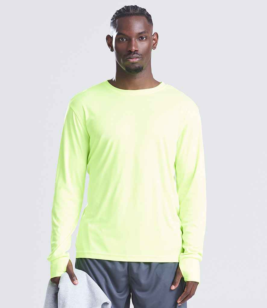AWDis Cool Long Sleeve Active T-Shirt | Electric Yellow