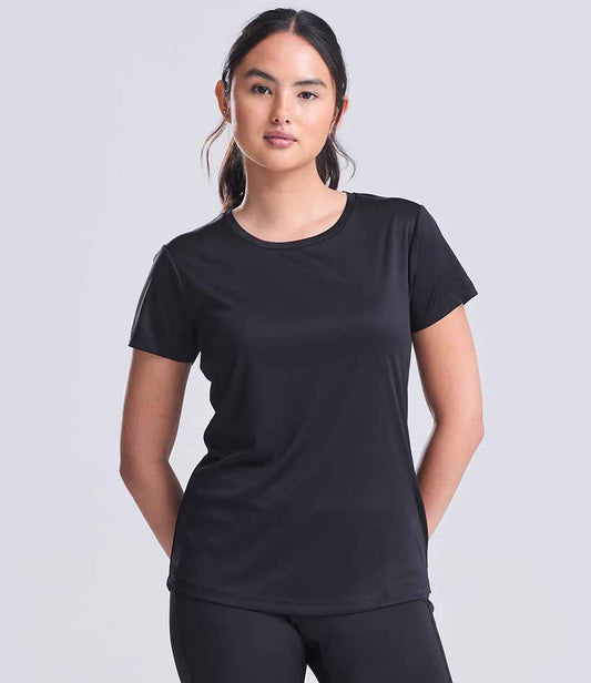 AWDis Ladies Cool Smooth T-Shirt | Jet Black