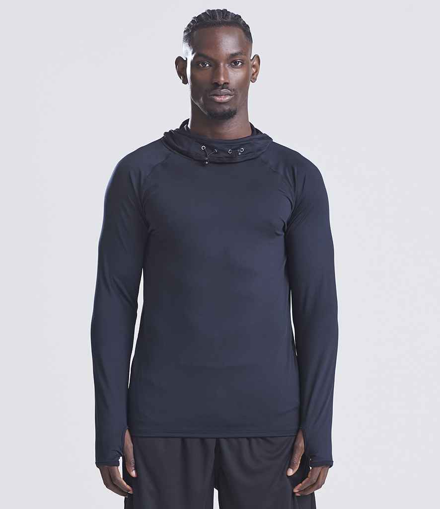 AWDis Cool Cowl Neck Top | Jet Black