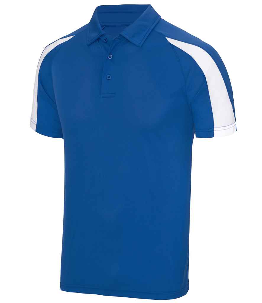 AWDis Cool Contrast Polo Shirt | Royal Blue/Arctic White