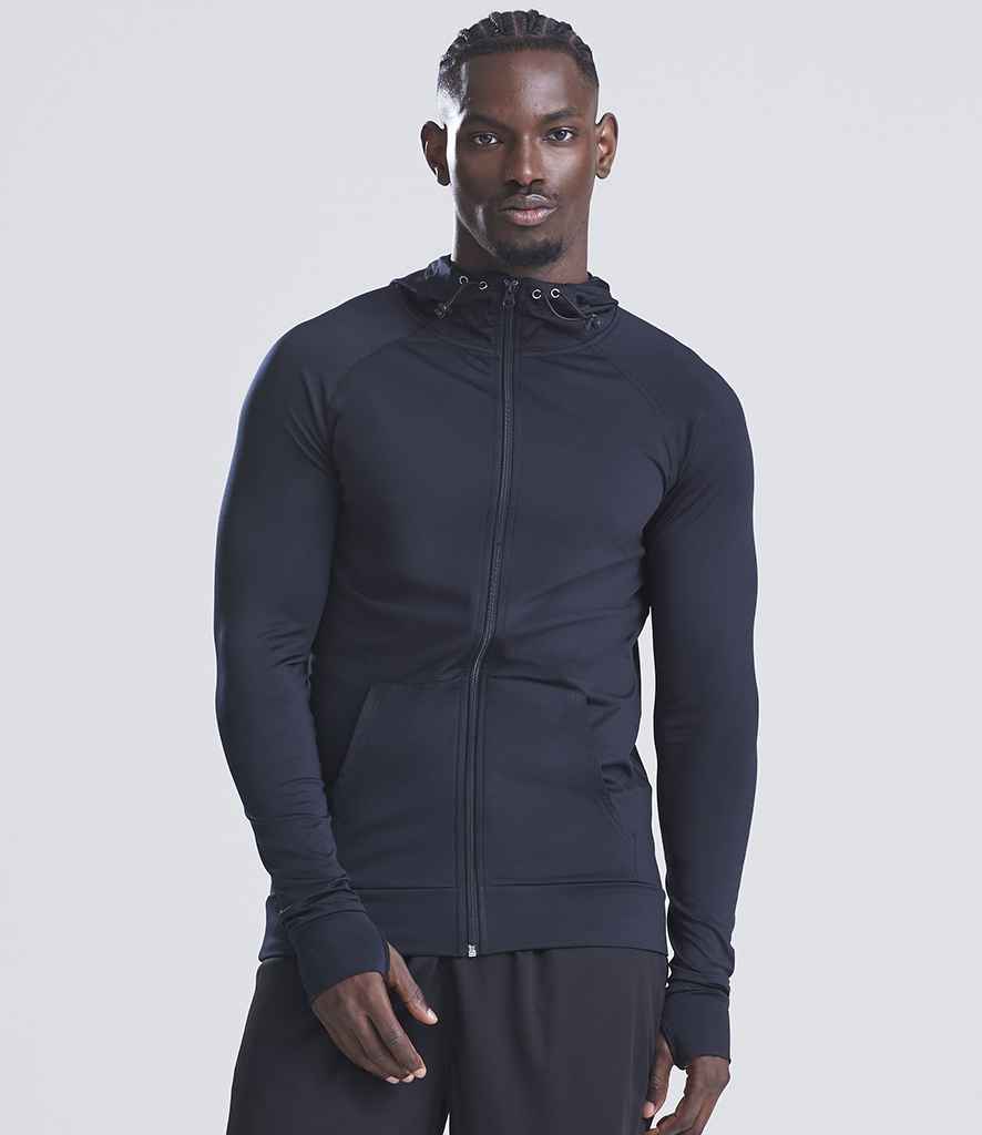 AWDis Cool Contrast Zoodie | Jet Black