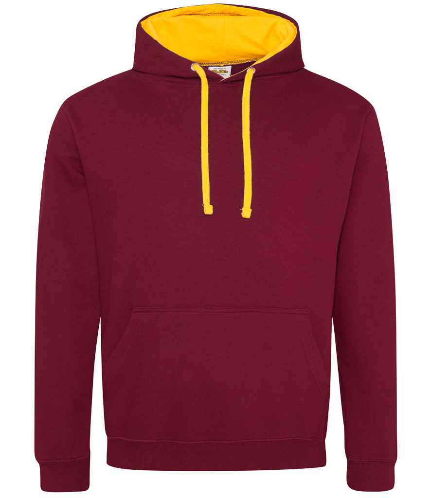 AWDis Varsity Hoodie | Burgundy/Gold