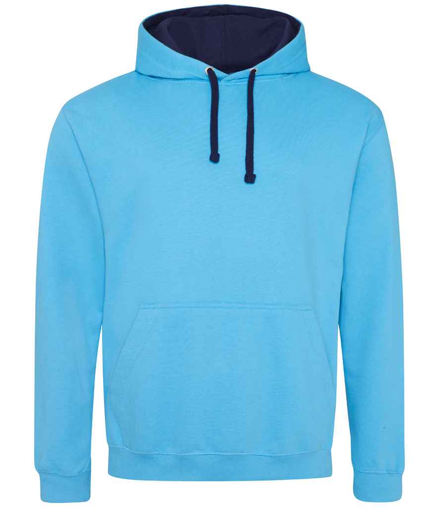 AWDis Varsity Hoodie | Hawaiian Blue/Oxford Navy