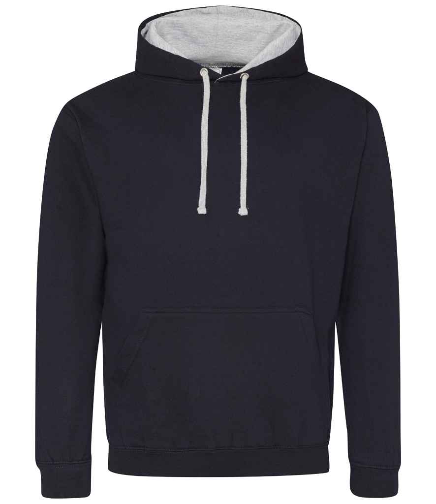 AWDis Varsity Hoodie | New French Navy/Heather Grey