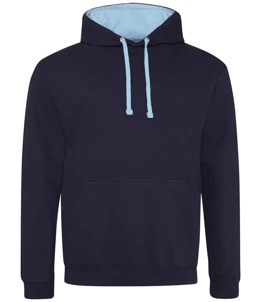 AWDis Varsity Hoodie | New French Navy/Sky Blue
