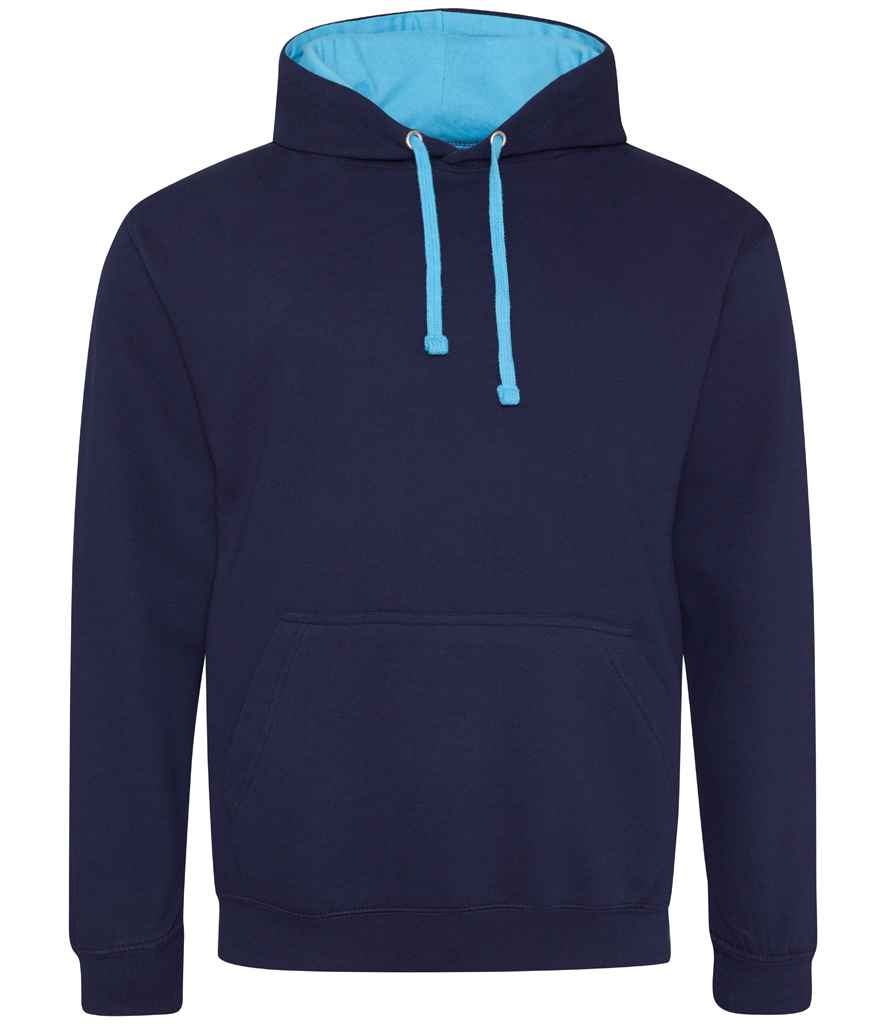 AWDis Varsity Hoodie | Oxford Navy/Hawaiian Blue