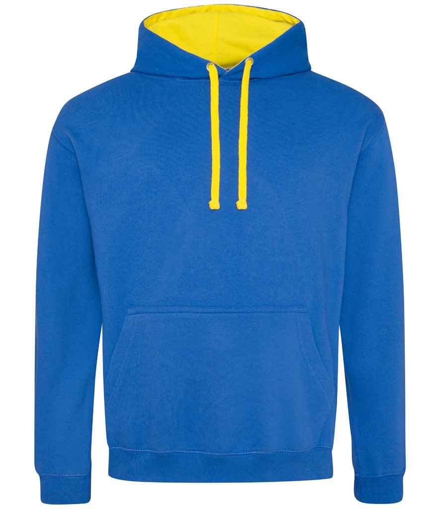 AWDis Varsity Hoodie | Royal Blue/Sun Yellow