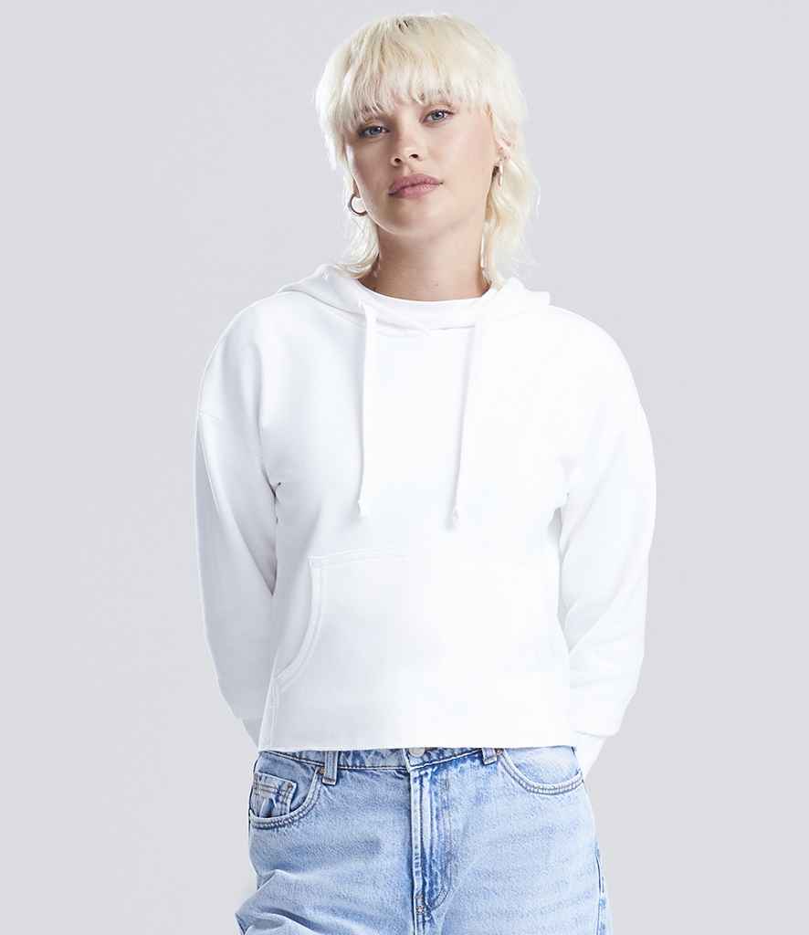 AWDis Ladies Cropped Hoodie | Arctic White