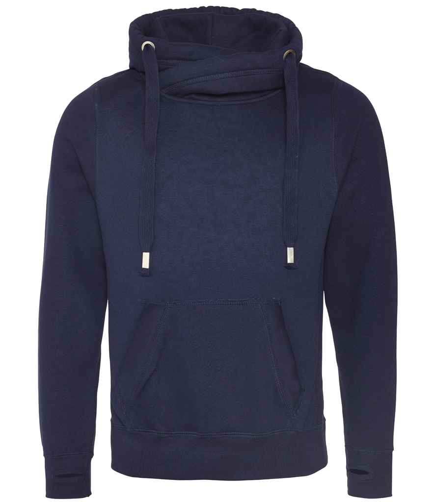 AWDis Cross Neck Hoodie | Oxford Navy