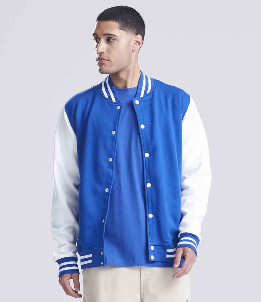 AWDis Varsity Jacket | Royal Blue/White