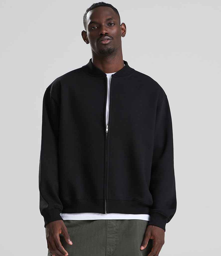 AWDis Signature Heavyweight Bomber Sweat Jacket | Deep Black