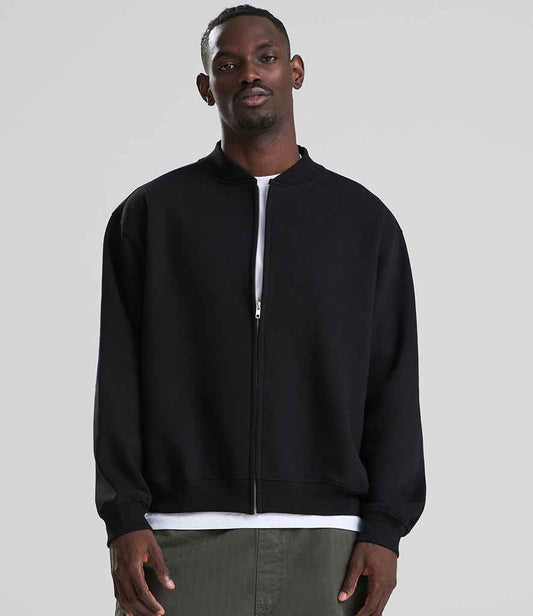 AWDis Signature Heavyweight Bomber Sweat Jacket | Deep Black