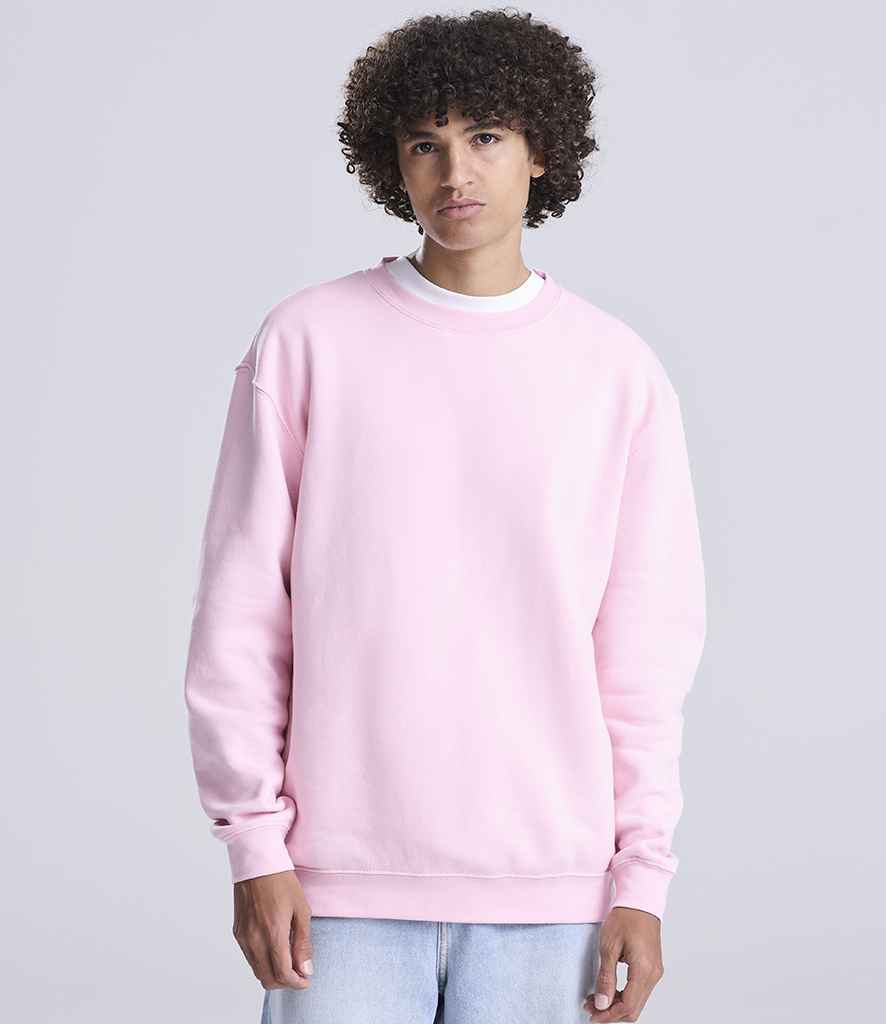 AWDis Unisex Organic Sweatshirt | Baby Pink
