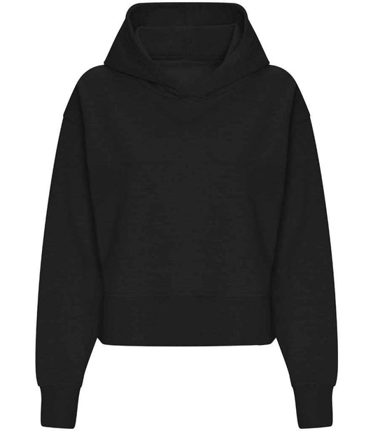 AWDis Ladies Relaxed Hoodie | Deep Black
