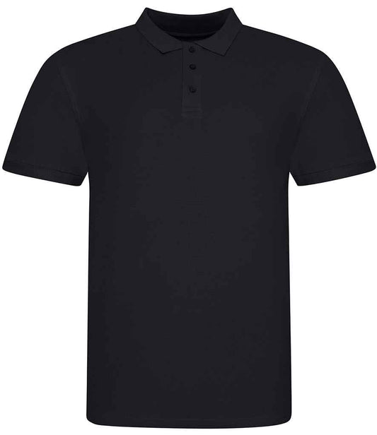 AWDis The 100 Cotton Piqué Polo Shirt | Deep Black