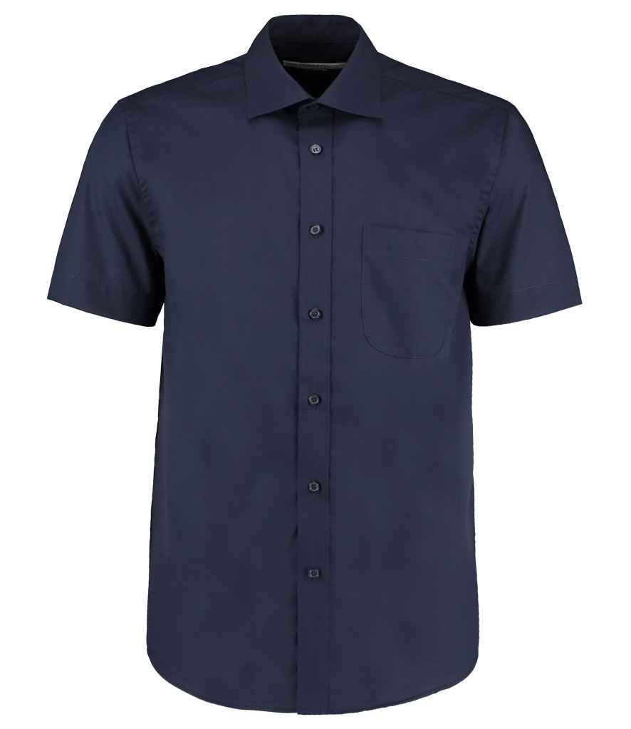 Kustom Kit Short Sleeve Classic Fit Business Shirt | Dark Navy
