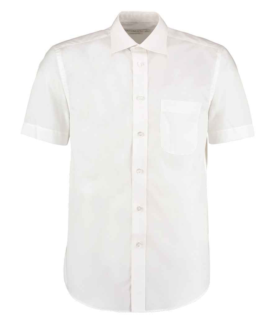 Kustom Kit Short Sleeve Classic Fit Business Shirt | White