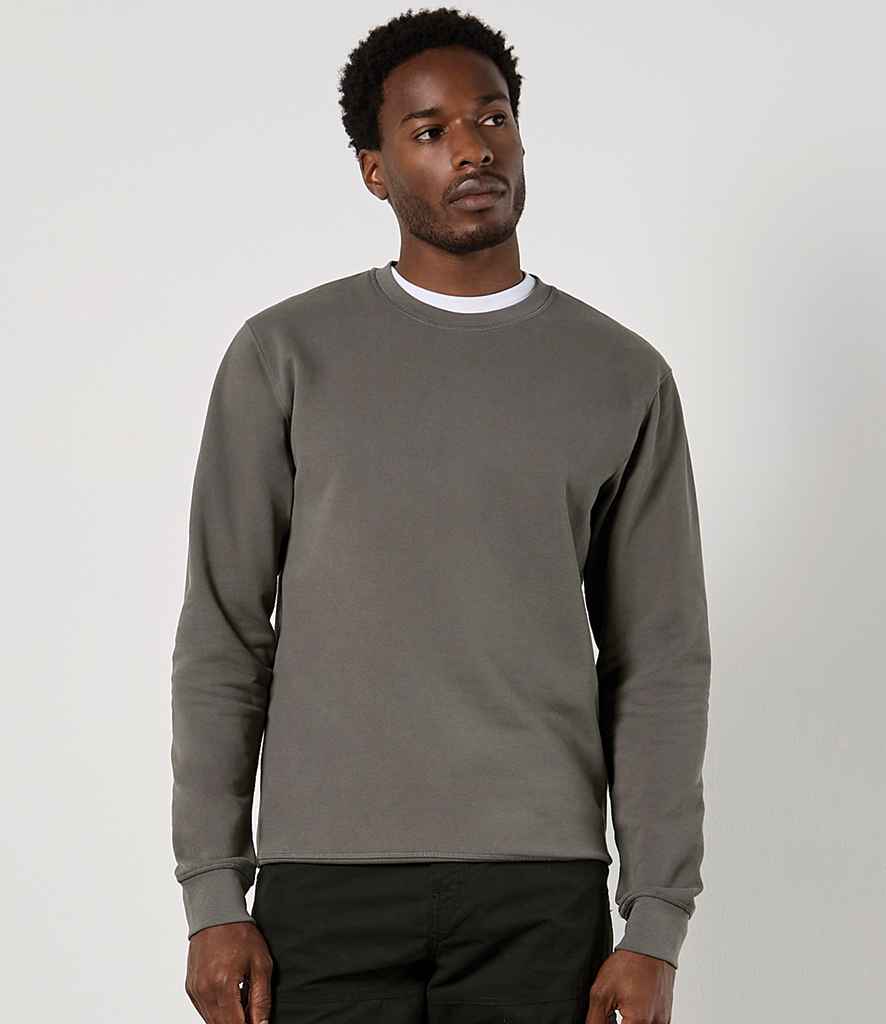 Kustom Kit Regular Fit Piqué Sweatshirt | Dark Grey