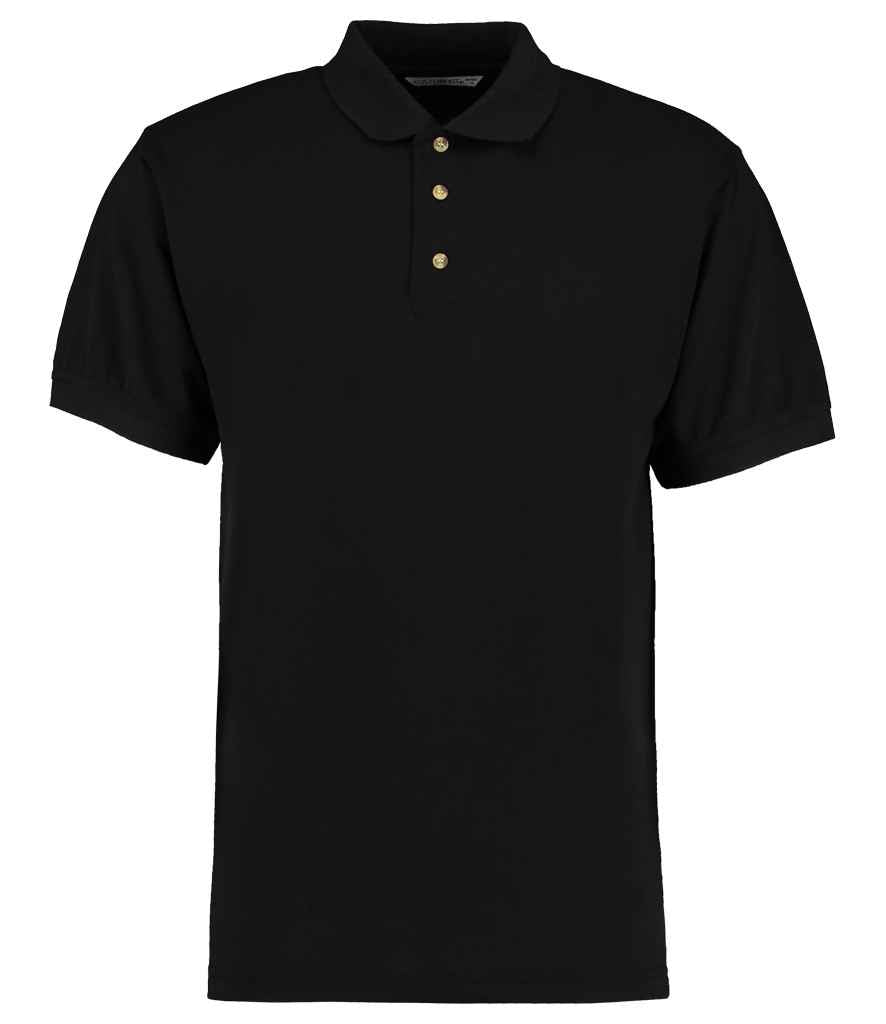 Kustom Kit Workwear Piqué Polo Shirt | Black