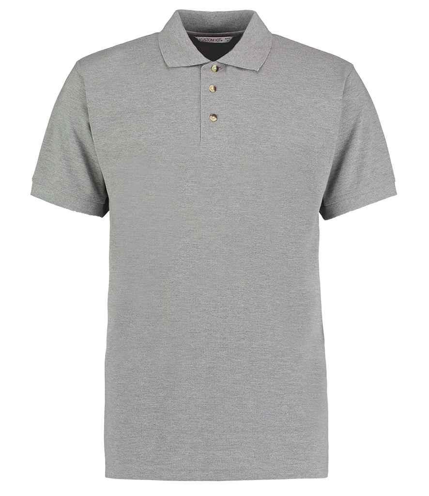 Kustom Kit Workwear Piqué Polo Shirt | Heather Grey
