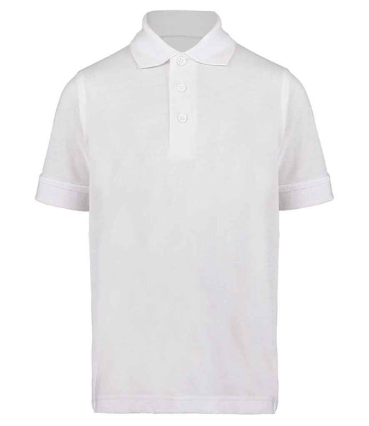 Kustom Kit Kids Klassic Poly/Cotton Piqué Polo Shirt | White