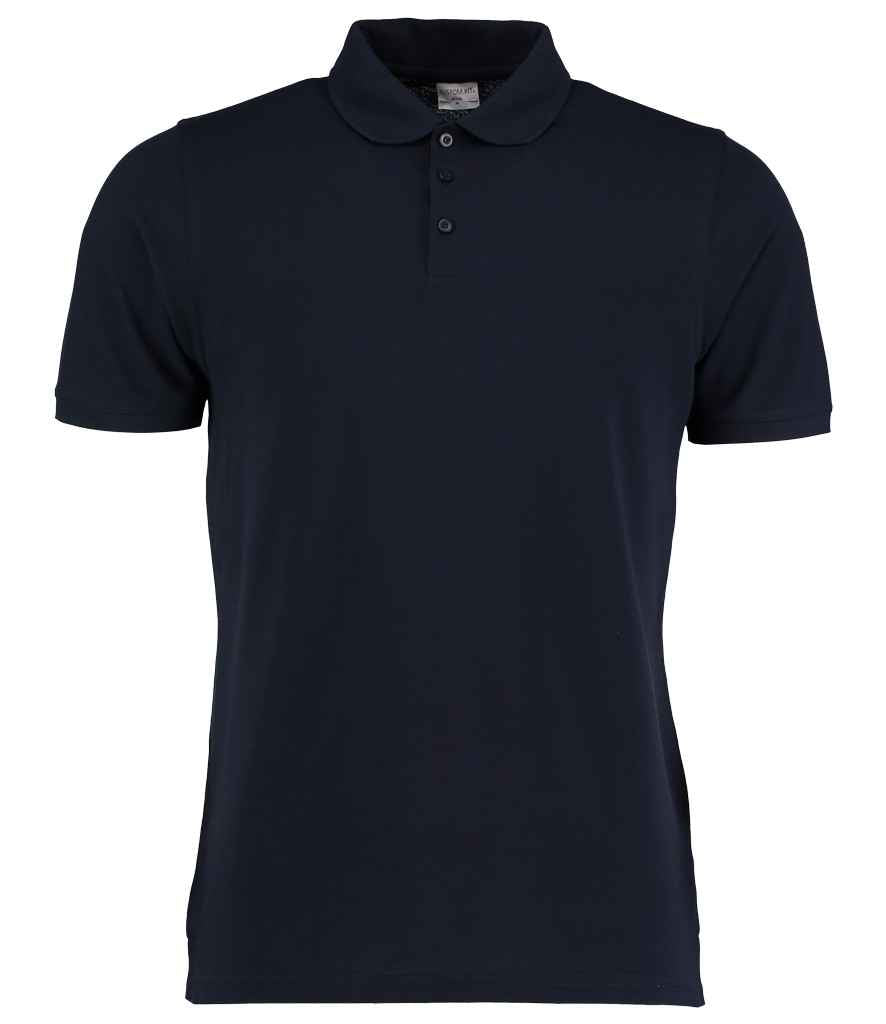 Kustom Kit Klassic Heavy Slim Fit Piqué Polo Shirt | Navy