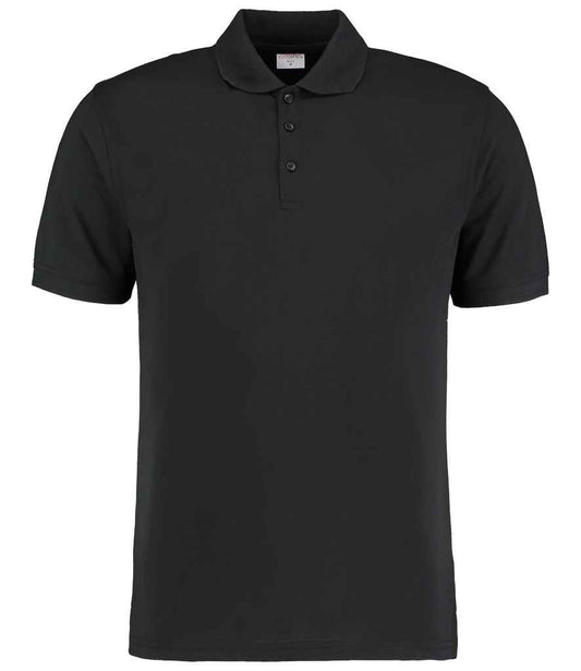 Kustom Kit Klassic Slim Fit Poly/Cotton Piqué Polo Shirt | Black